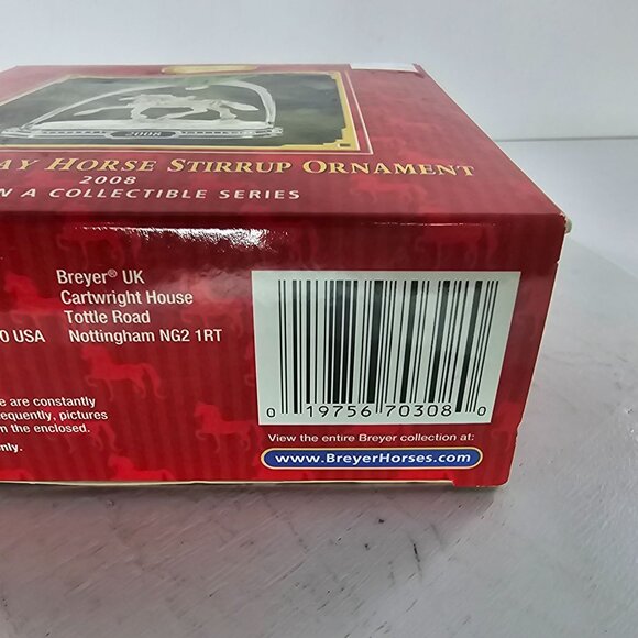 Breyer Noelle Holiday Horse Stirrup Ornament 2008 Christmas #700308 - Picture 2 of 7
